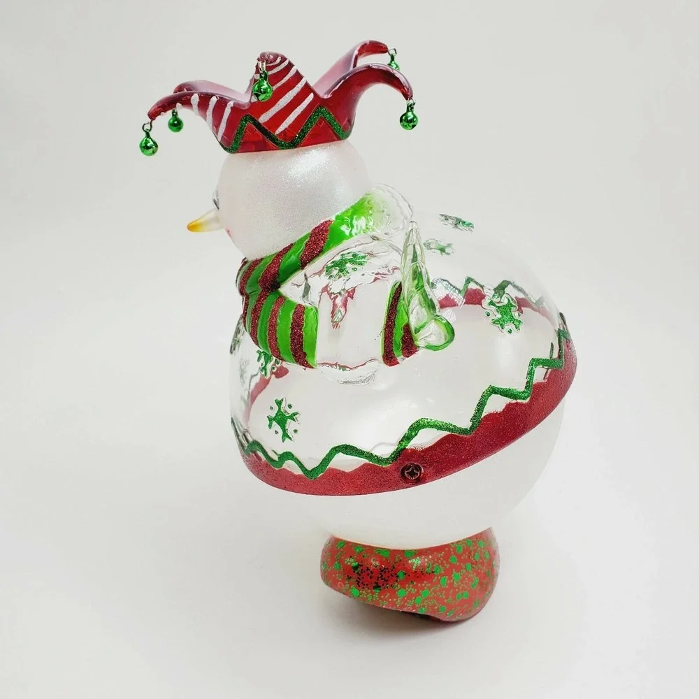 Department‎ 56 Christmas Candy Dish Snowman Flip Tops Holder Decoration